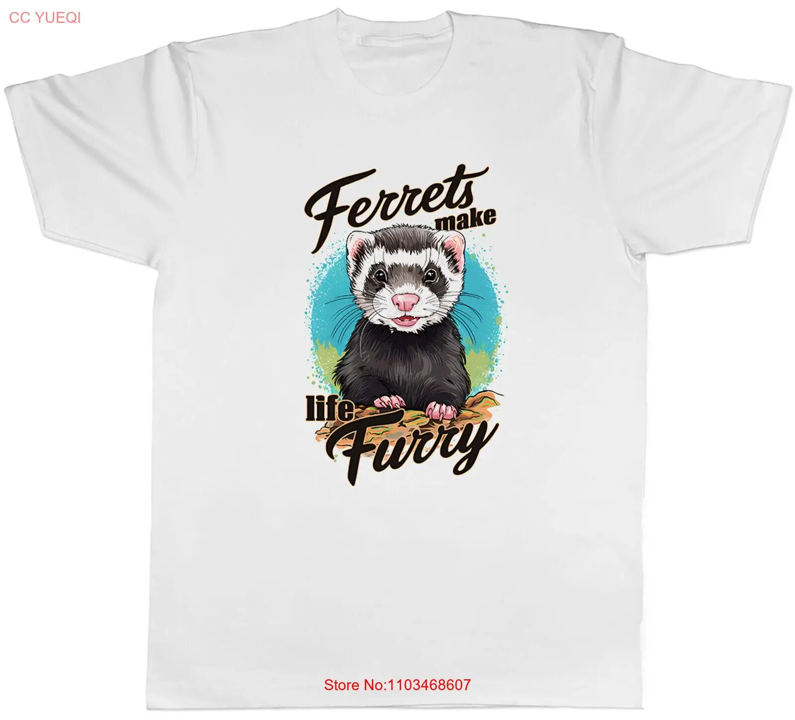 Смешная Мужская футболка хорька сделает жизнь пушистая подарок