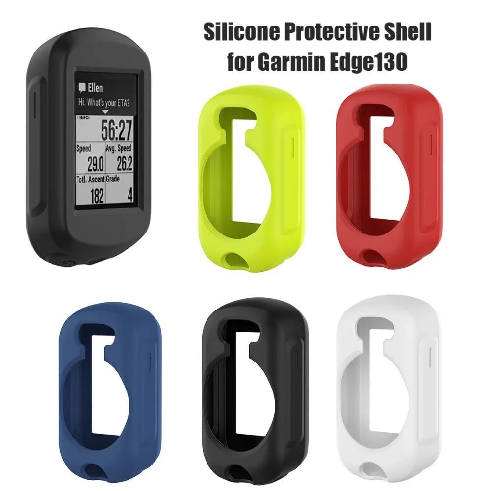 

for Garmin Edge 130 130 Plus Protective Case Silicone Protective Cover GPS Bicycle Computer Protection Screen Film Accessories