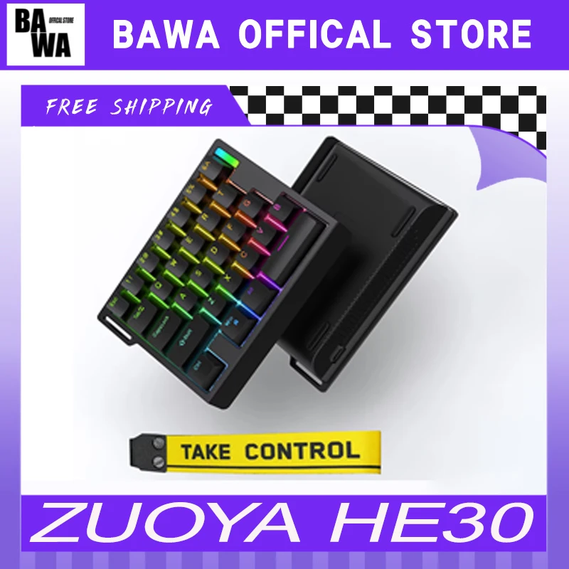 ZUOYA HE30 мини-клавиатура для одной руки магнитный переключатель механическая