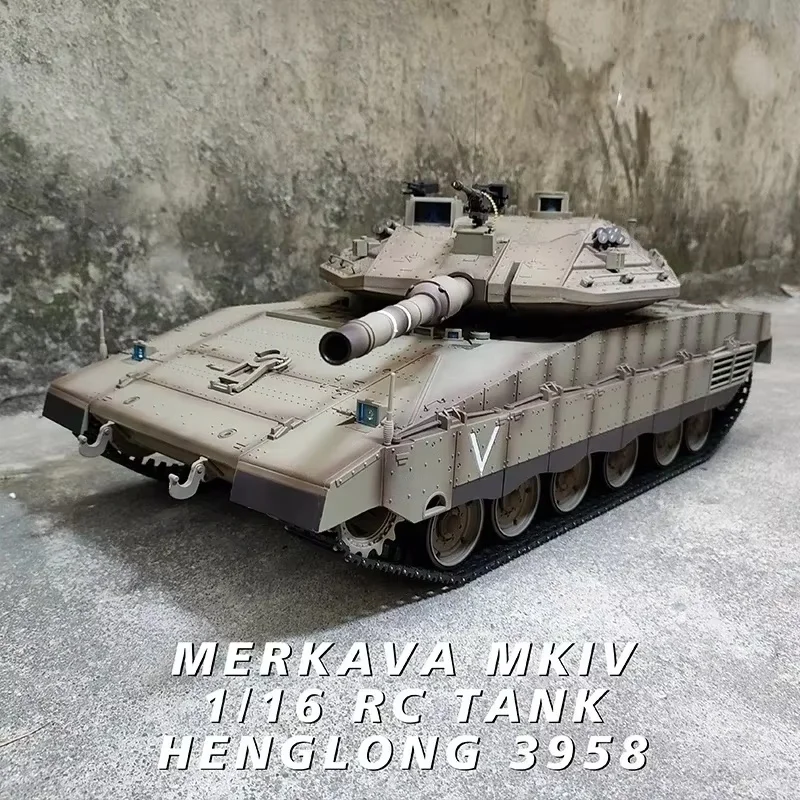 1/16 2024 новый танк с дистанционным управлением Henglong 3958 Израиль Меркава МК Iv