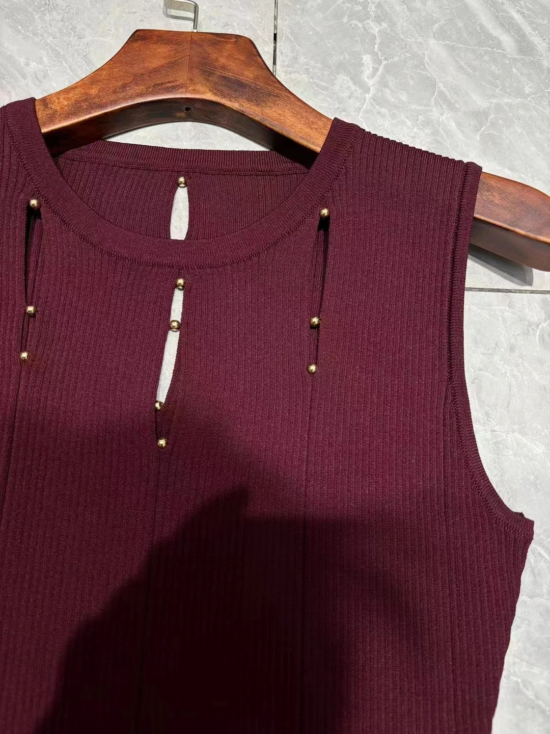 Женское ажурное платье с бахромой