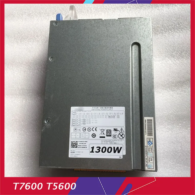 Для блока питания рабочей станции для T7600 T5600 H1300EF-00 6MKJ9 V5K16 0T6R7 H3HY3 D1300EF-02 1300W 100% протестирован перед отправкой