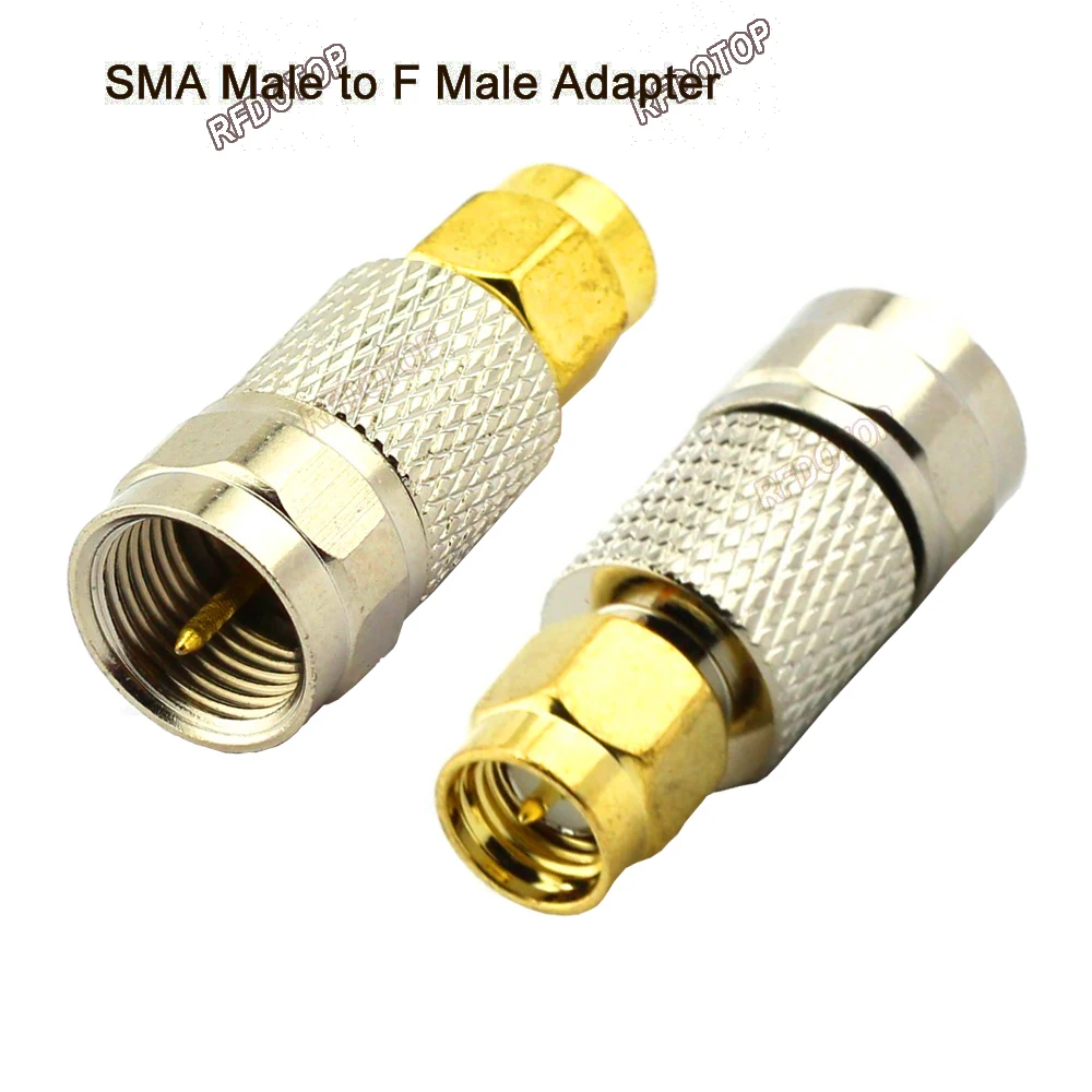 

2pcs/lot SMA Male To F Male Straight Connector RF Coaxial Connector Brass Gold Plated High Quality Fast Shipping