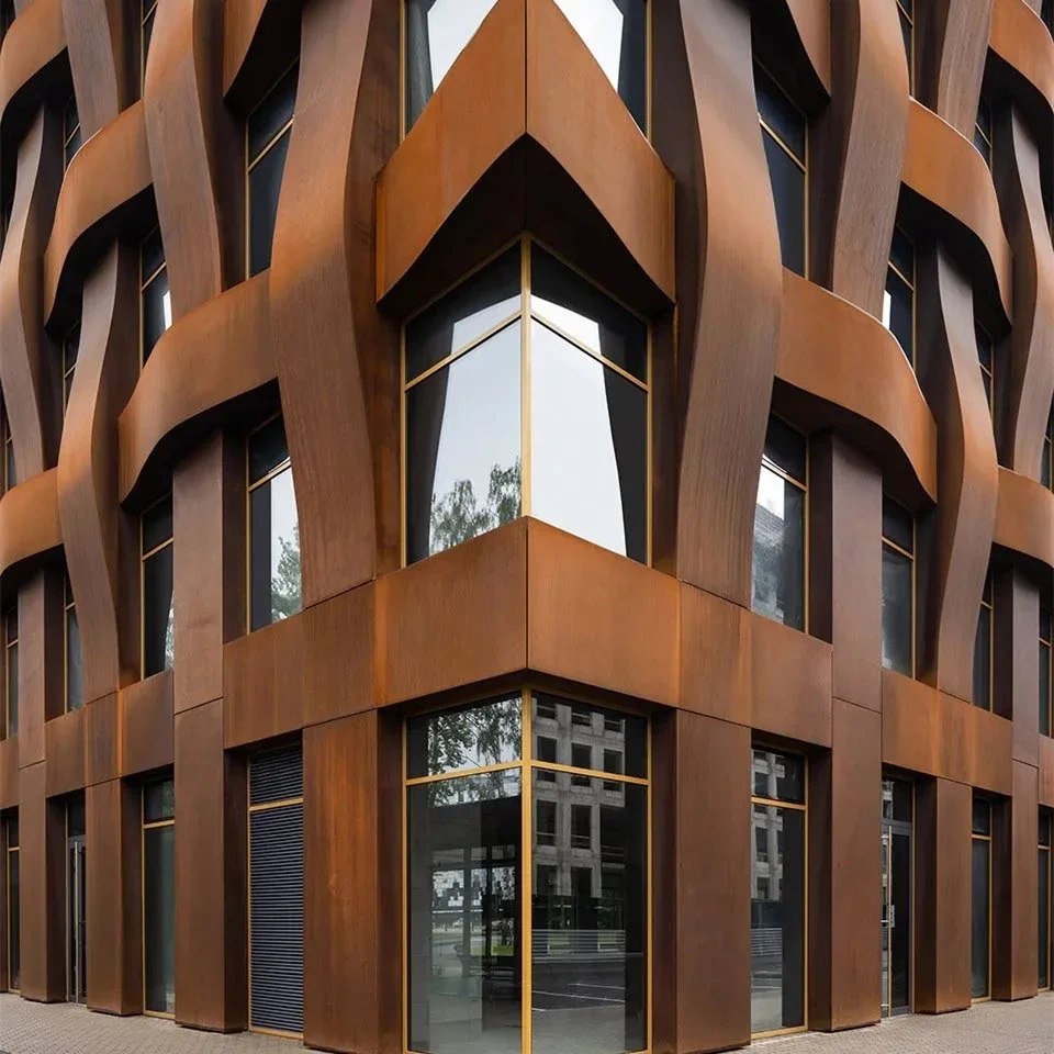 Внешняя декоративная стеновая панель лазерная резка металлическая фасадная