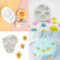 daisy chamomile sunflower silicone mold car ornament aromatherapy epoxy handmade soap candle mold diy decoration mould bloom set