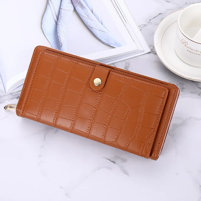 long womens wallet female purses zipper coin purse card holder wallets pu leather clutch money bag purses card holder carteira free global shipping