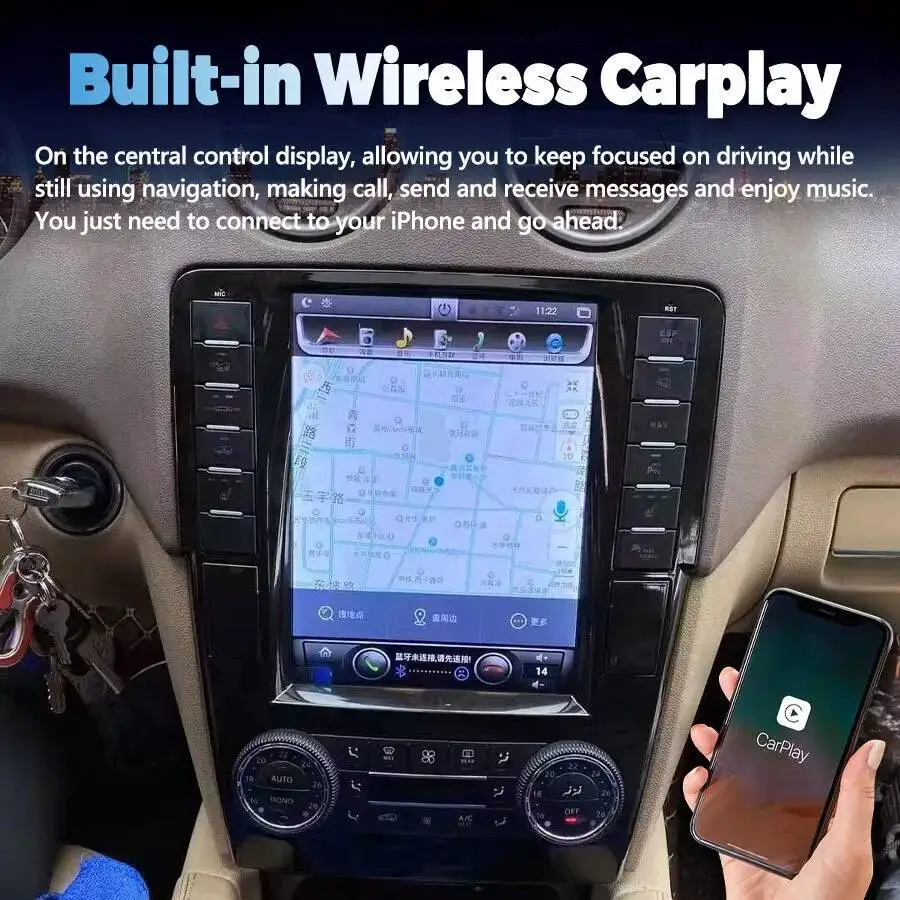 Фото 9,7-дюймовый мультимедийный плеер Android для Mercedes Benz ML W164 W300 ML350 ML450 ML500 GL X164 G320 GL350 GL450 GL500 Carplay Autoradio №2