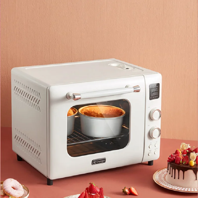 

Household Multifunctional Electric Oven 32L Large Capacity 3D Curved Energy Gathering Door LCD Display Screen Pizza Oven 220V