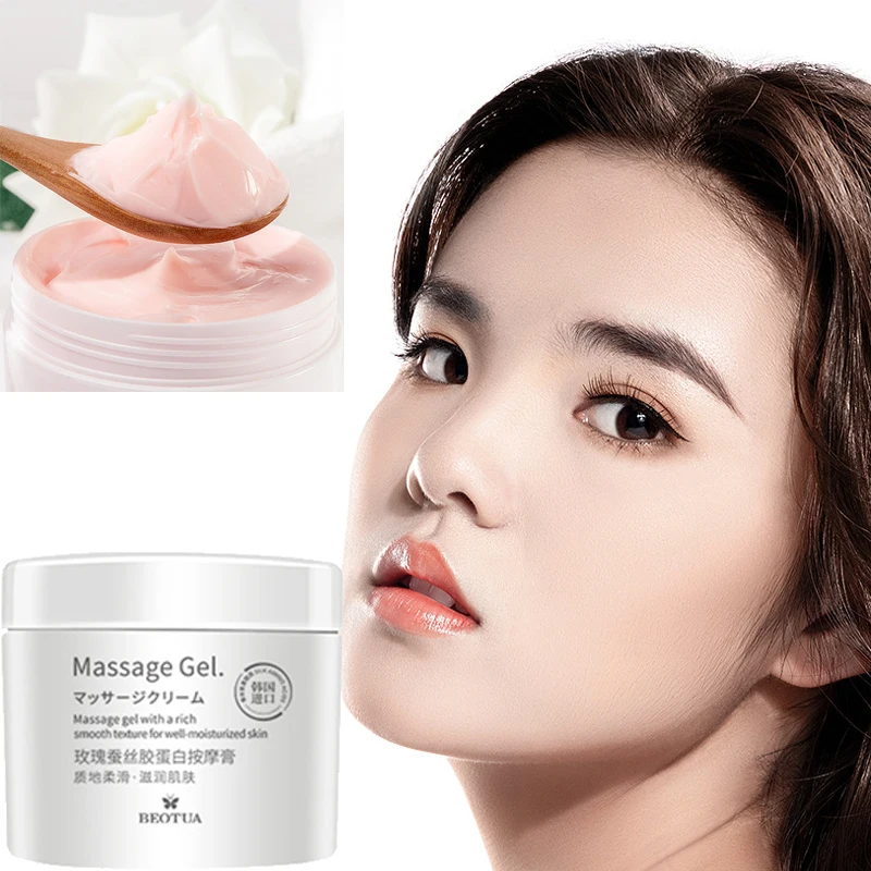 250g Beauty Salon Massage Cream Rose Glutin Refreshing Oil Control Moisturizing Cleansing Facial Massage Cream Skin Care Cream
