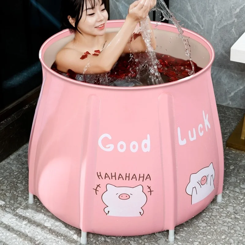 

Adult Foldable Bathtub Bath Barrel Home Full Body Children's Bathtub Thickening Travel Tub Portable Sauna