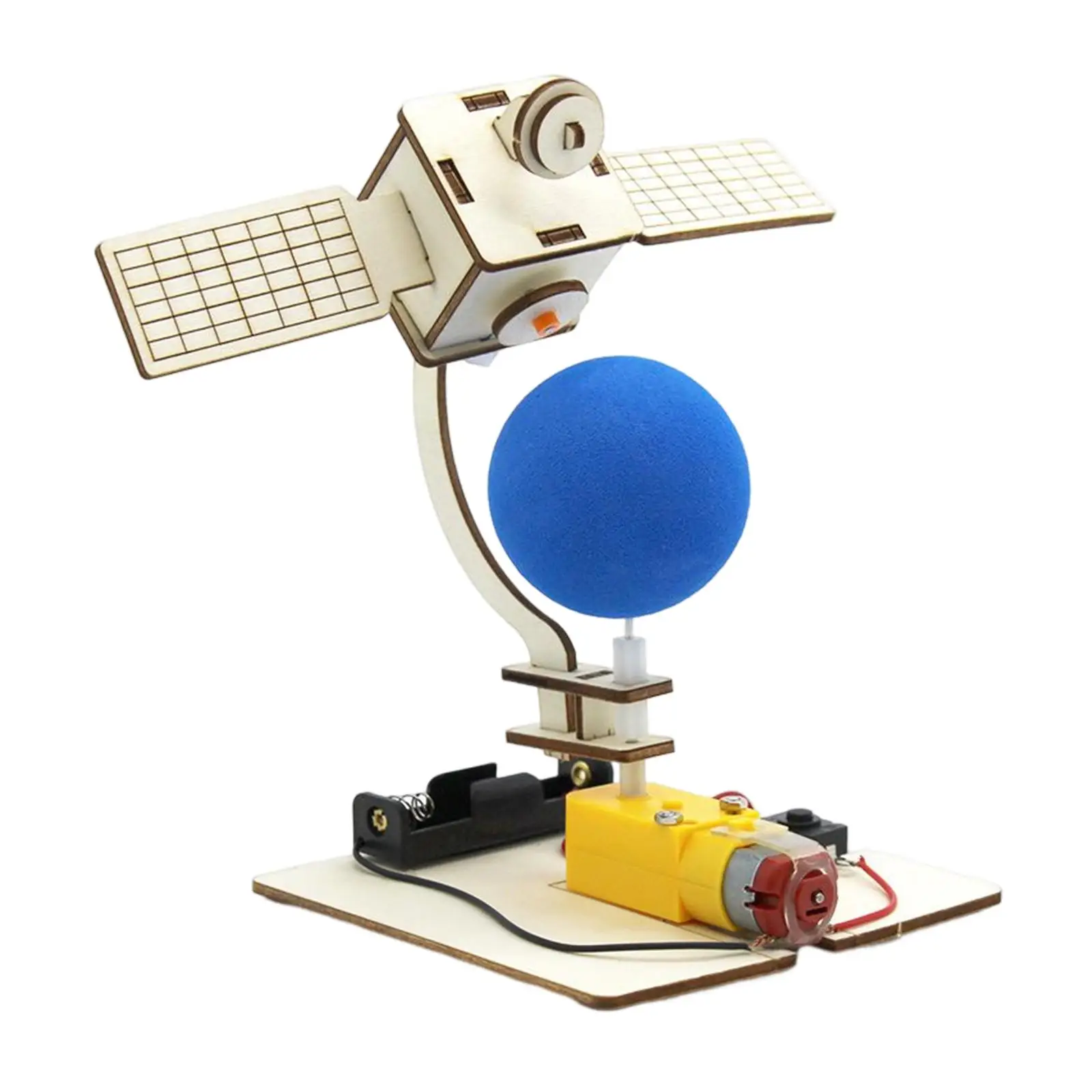 

Creative Wooden Science Experiment Set Satellite Crafts for Birthday Class