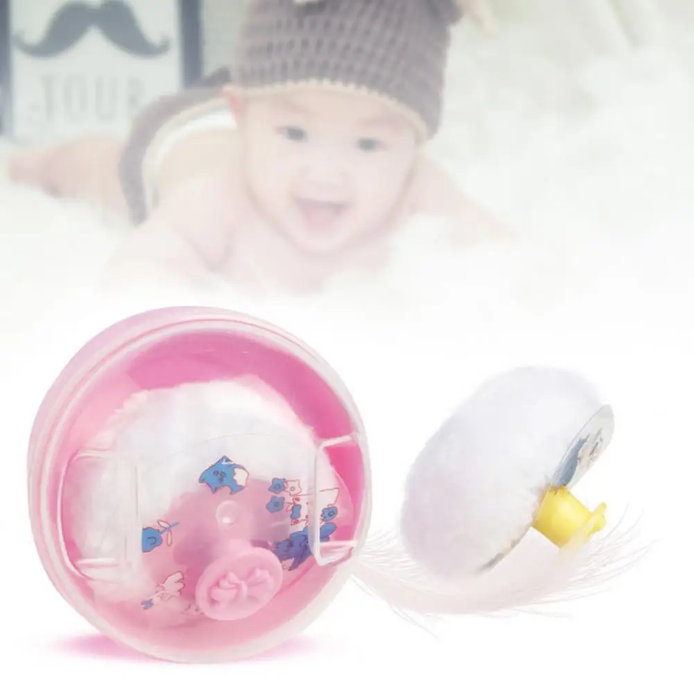 

Baby Powder Case PP Baby Powder Puff Box Anti-break Universal Body Powder Puff Container for Children