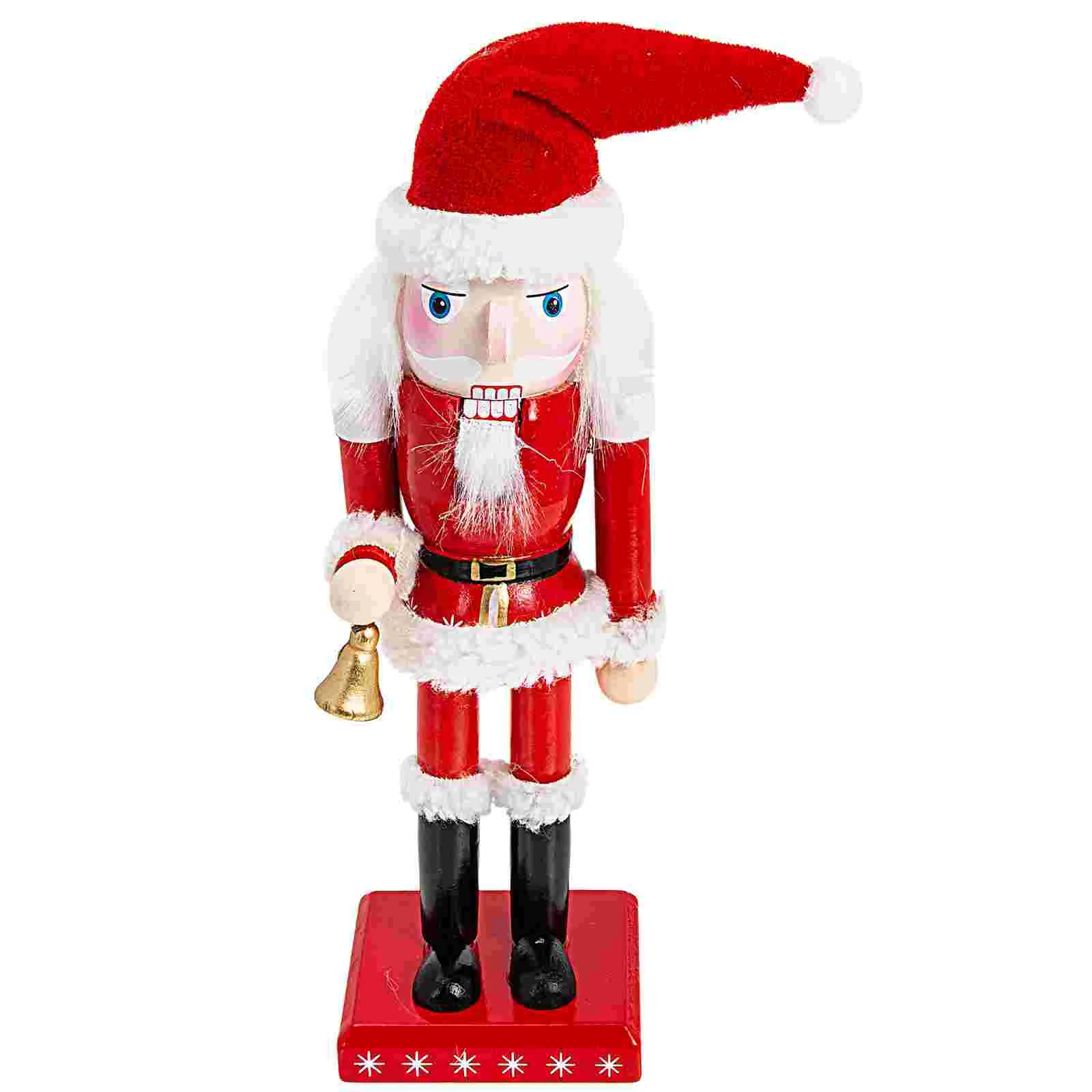 

Nutcracker Santa Christmas Gift Puppet Wood Handmade Christmas Ornaments