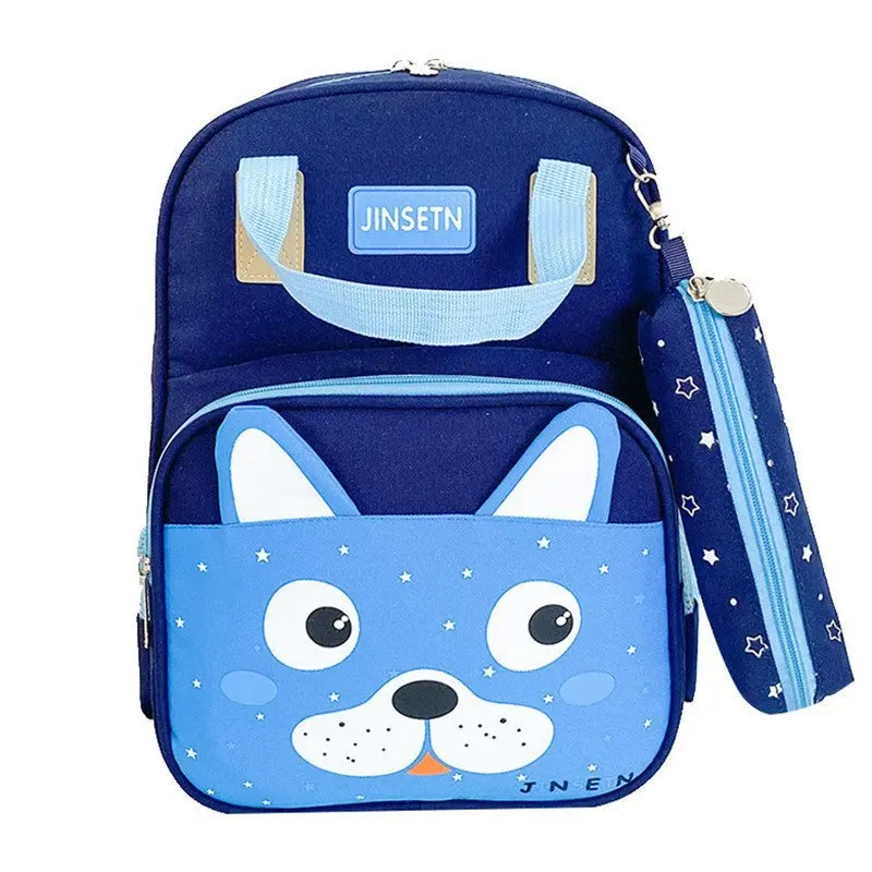 2022 New Children Animal Large Backpacks with Pen Bags Cute Girl Boy Light Primary School Bags In Kindergarten Hot Kids Mochila