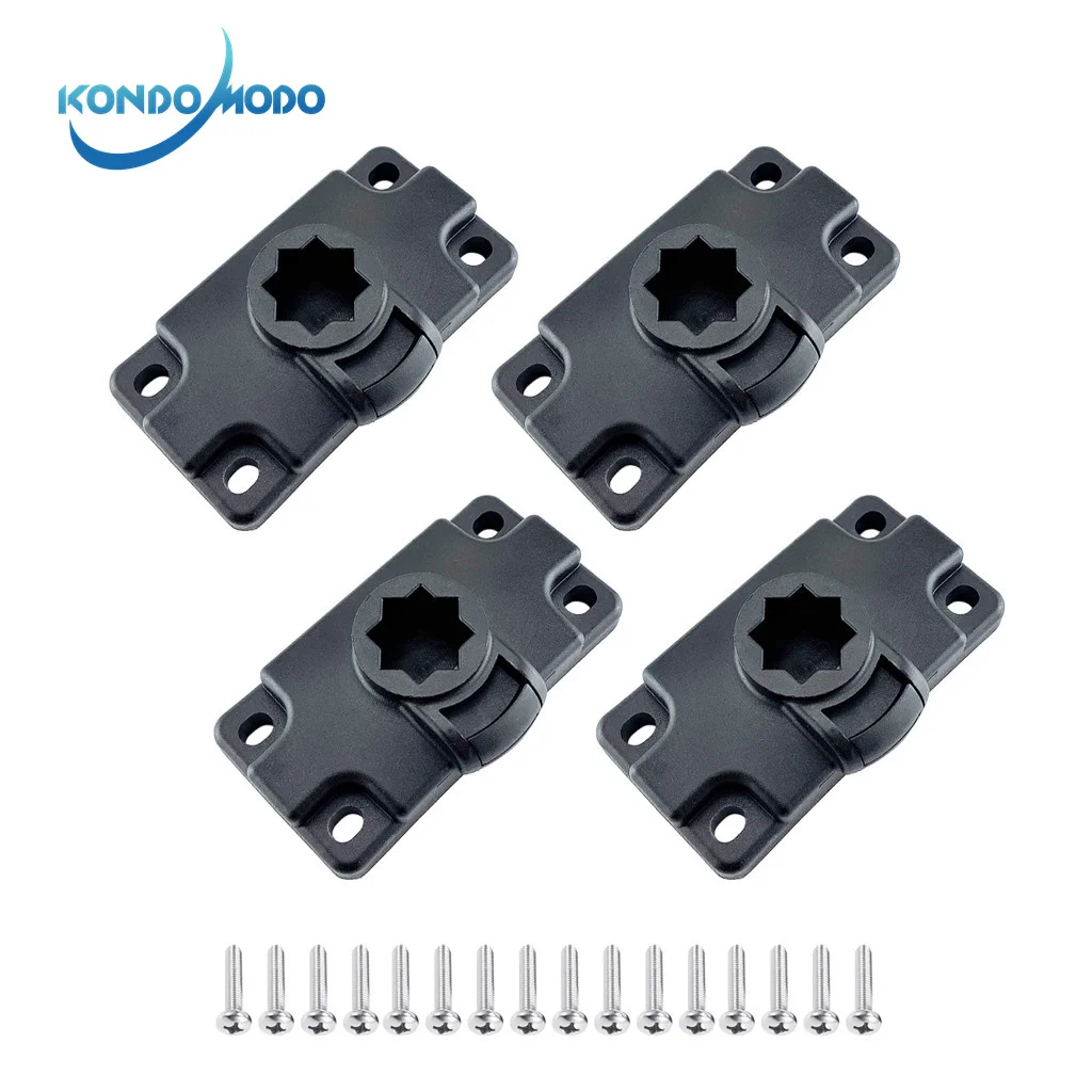 

4X Fishing Tackle Accessories With Screws Inflatable Kayak Rod Holder Mount Base Boat Marine Sea Canoe Support Holder Pole Rack