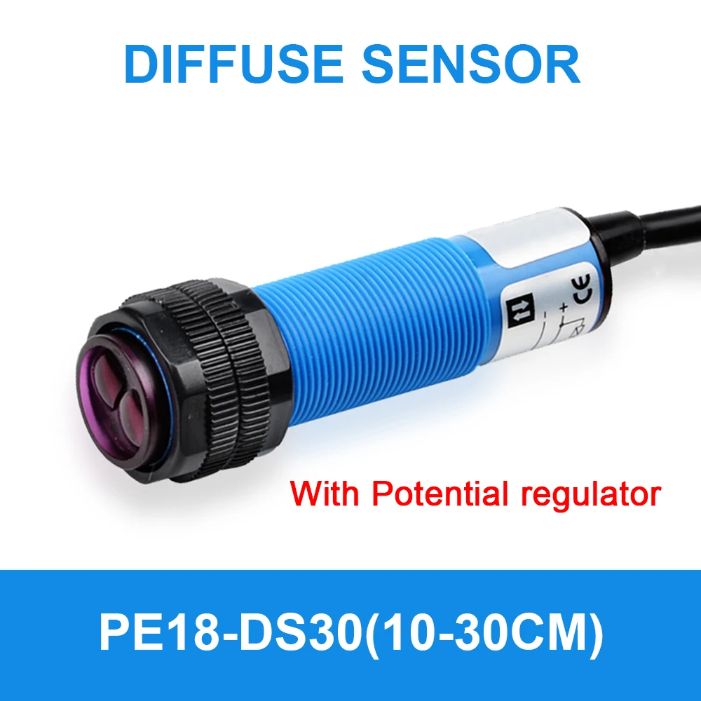 

Оптический Диффузный фотоэлектрический датчик приближения cloicht M18 10 см 30 см PE18