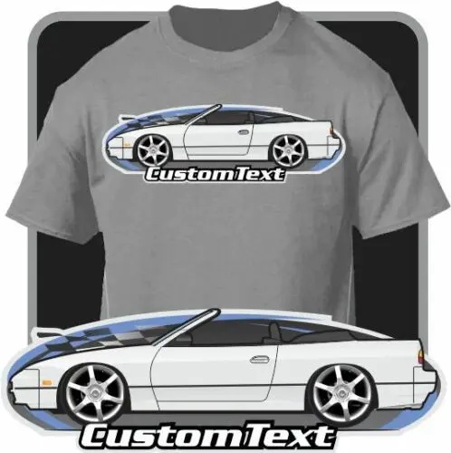 Custom Art T Shirt for 1992 93 1994 S13 Nissan 240SX 240 sx Convertible SR20DET
