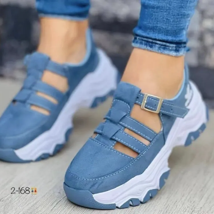 2023 Women's Sneakers Platform Casual Breathable Sport Design Vulcanized Shoes Fashion Tennis Female Footwear Zapatillas Mujer
