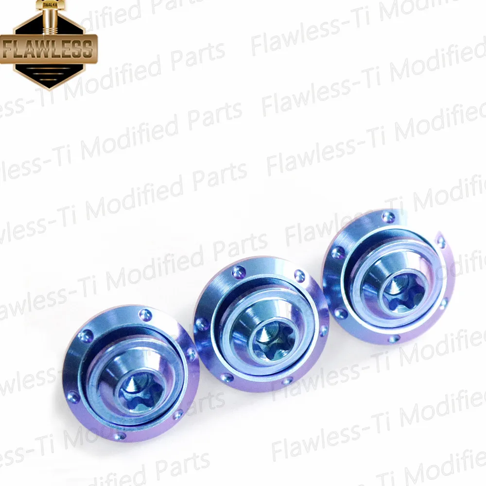 Гальванизированные титановые болты rjlessti Gr5 крышка выхлопной трубы M5 для Vespa Sprint 150