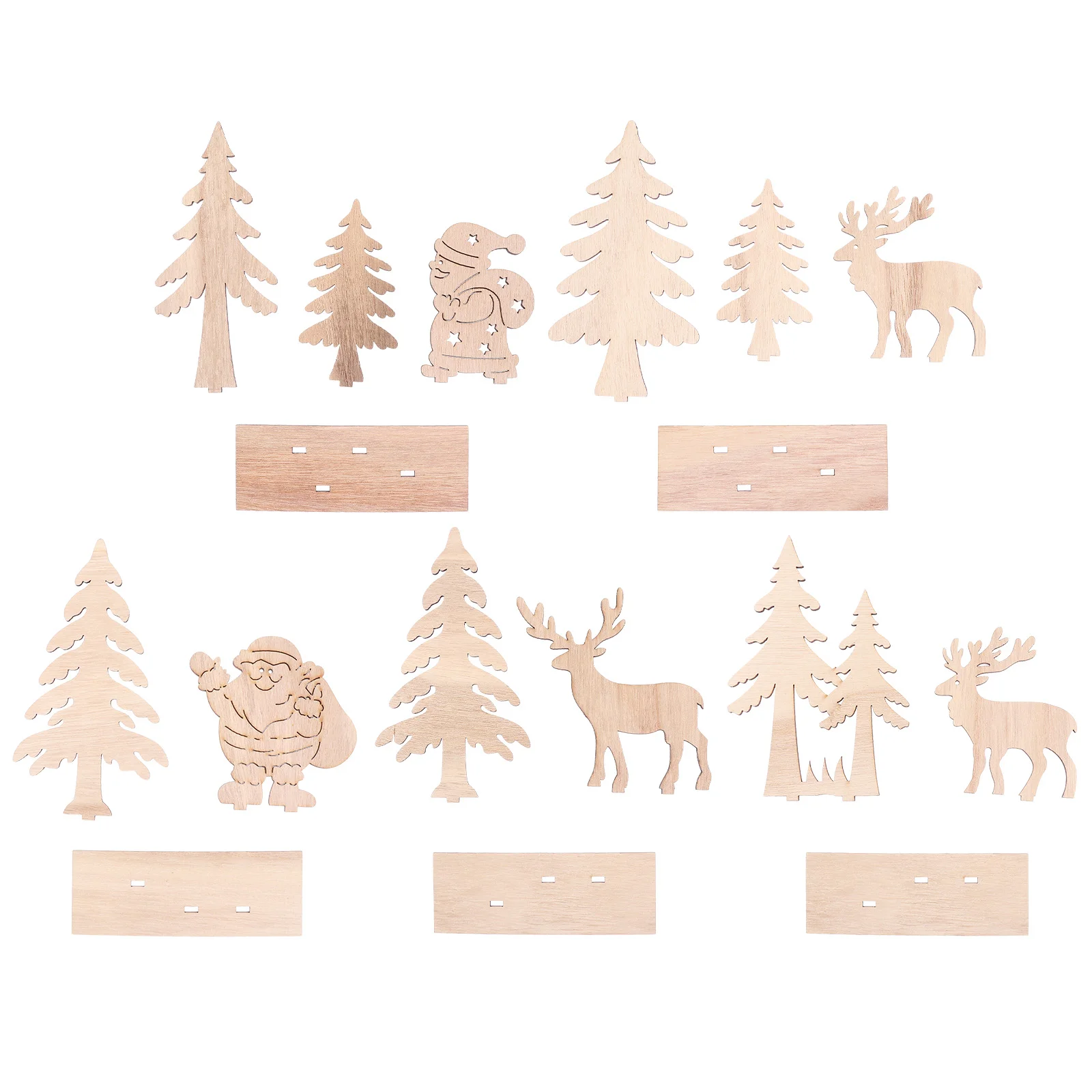 

5pcs Funny Exquisite Tabletop Ornaments Christmas Crafts for Home