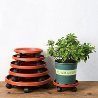 flowerpot tray with wheels universal wheel tray is convenient to move water receiving and water storage bottom support
