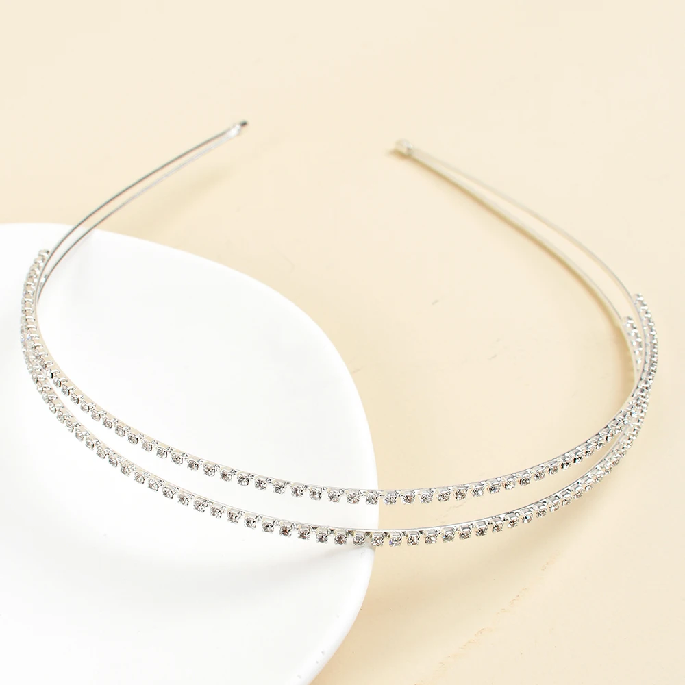 

Crystal Crown Hair Jewelry Quartz Hoop Tiara Headband Pangen Mermaid Point Wedding Battette Bridal Hair Accessories