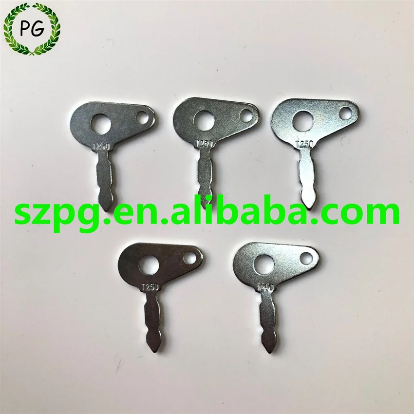 

5PCS T250 Excavator Key For Lucas Benford Terex Cace Ford Massey Ferguson Master Plant 54324157