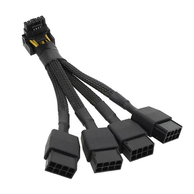 

GPU RTX4090 18AWG 4x8pin PCI-e до 16Pin (12 + 4) PCI-e 5,0 12vhpwr разъем 90 °