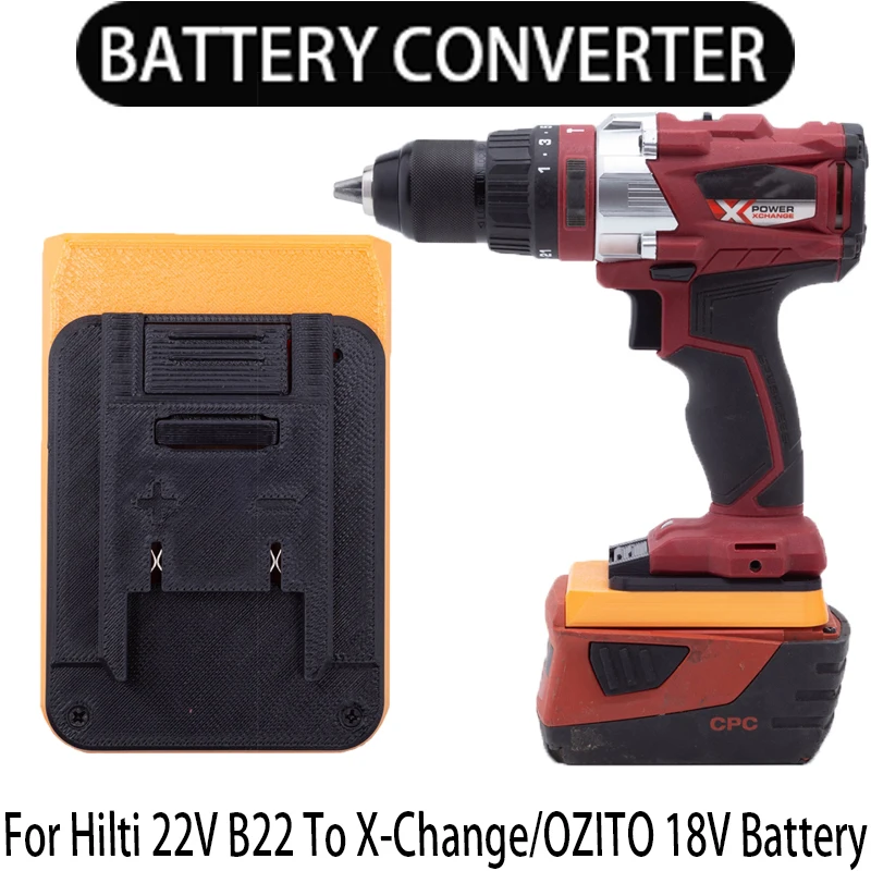 Адаптер для Einhell/X-Change/Ozito/DeWalt 18 в преобразователь Li-Ion Hilti 22 B22 CPC адаптер