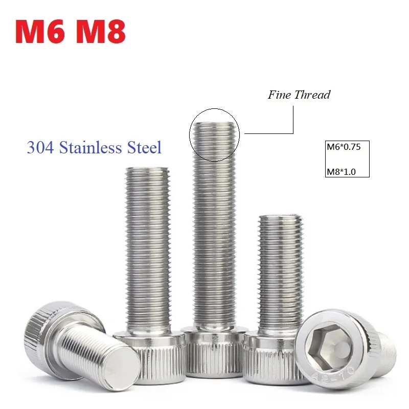 

Нержавеющие шестигранные болты M6 M8 304 сталь