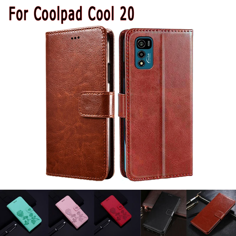 

Phone Cover For Coolpad Cool 20s Case Magnetic Card Flip Leather Wallet Protective Hoesje Etui Book For Coolpad Cool 20 Case