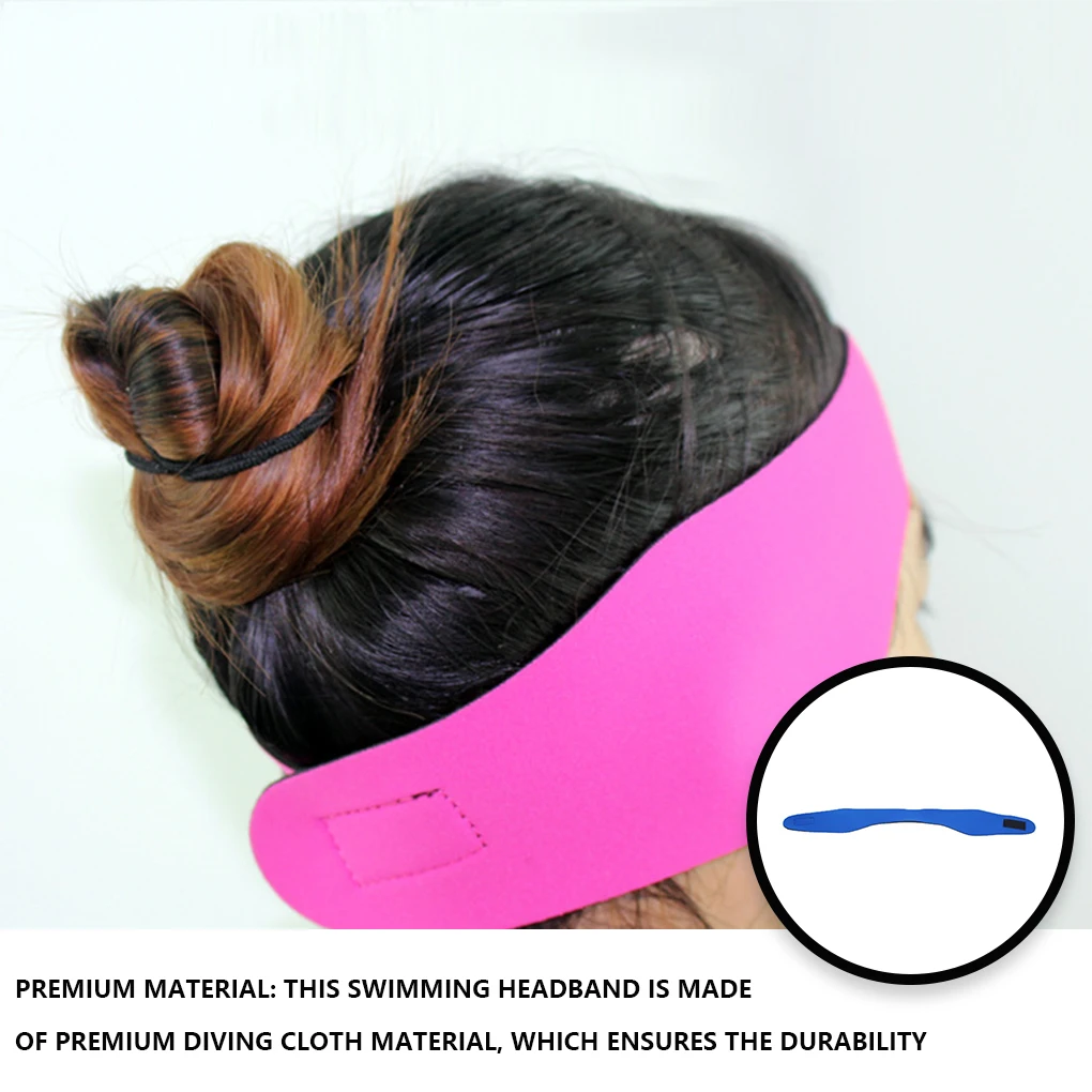 

Swim Headband Head Cover Swimming Supplies Resilience Professional Surfing Equipments Sporting Equipment Rose Red L