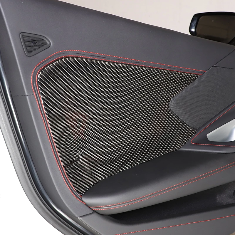 

Для Chevrolet Corvette C8 Stingray Z51 Z06 2020-23, мягкое углеродное волокно, покрытие панели интерьера автомобиля, отделка, наклейки, автомобильные аксессуары