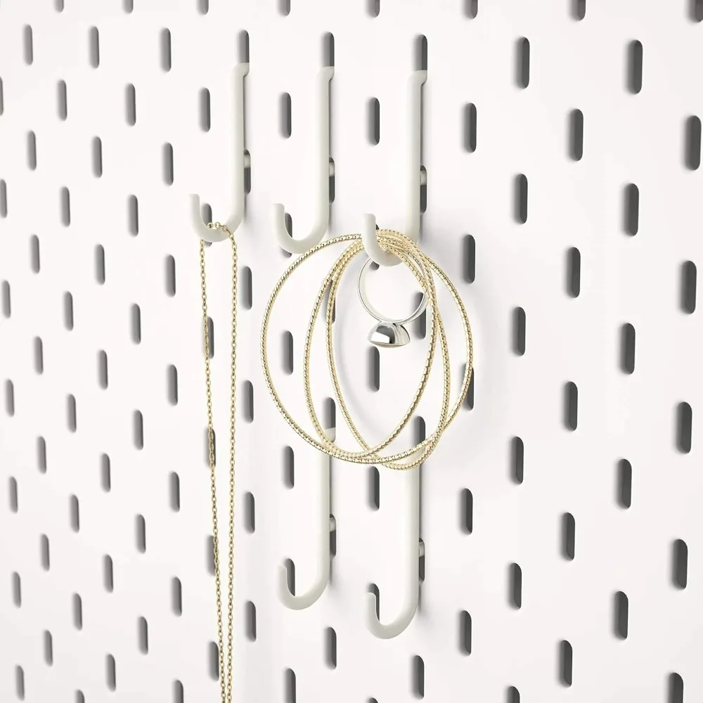 5 шт. белые крючки крючок для доски вешалки перфорированной стеллаж выставки