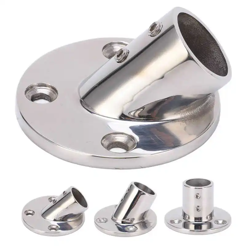 

Hand Rail Fittings Sturdy Smooth Hand Rail Round Base for 25mm/1in Tube