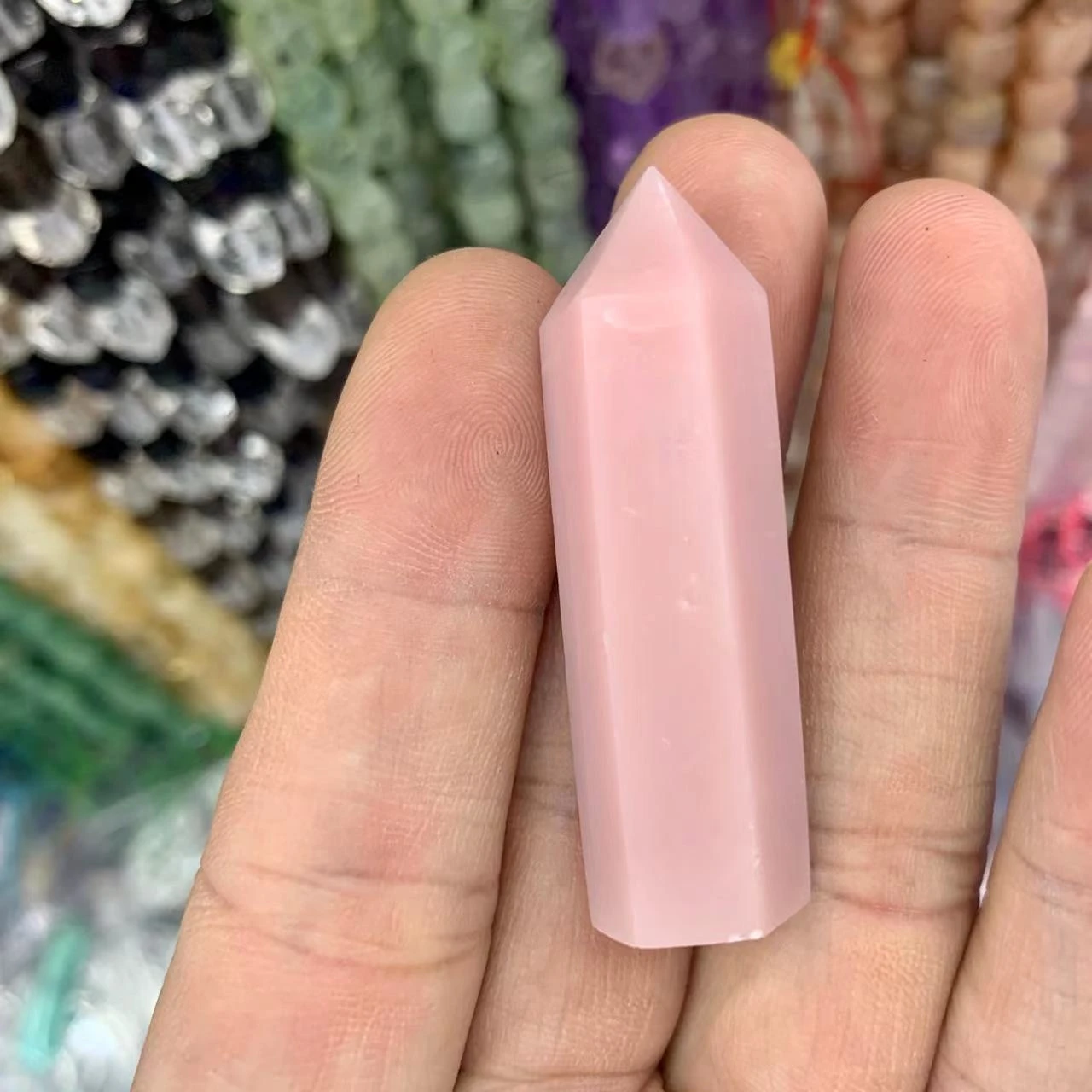 

Бусины из натурального розового опала, незакрепленные бусины из драгоценного камня «сделай сам» для изготовления ювелирных изделий, 1 шт., оптовая продажа!