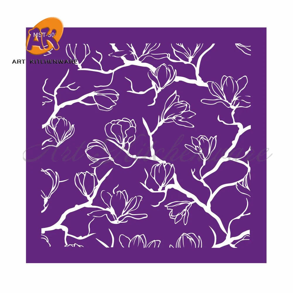 Тканевый трафарет для торта AK ART KITCHENWARE  цветочный