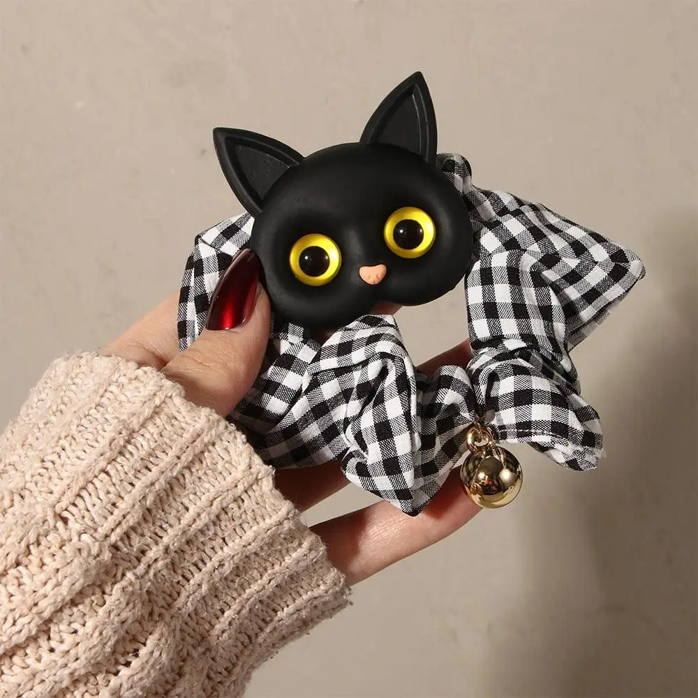 

Тканевые модные дизайнерские головные уборы детские аксессуары в Корейском стиле женские резинки для волос в клетку эластичные резинки для волос