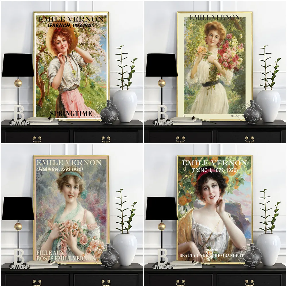 

Emile Vernon French Museum Wall Art Poster Prints Picture Exhibition Canvas Painting Living Room Home Decor