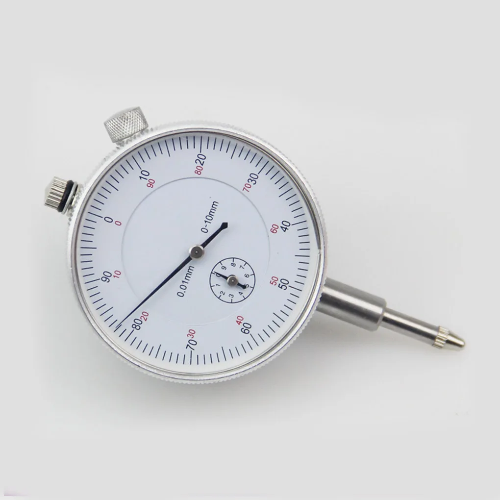 

1pc Dial Gauge Indicator 0-10mm Measurement Instrument 0.01mm Accuracy Metal For Precision Tool Woodworking Measurement Tools