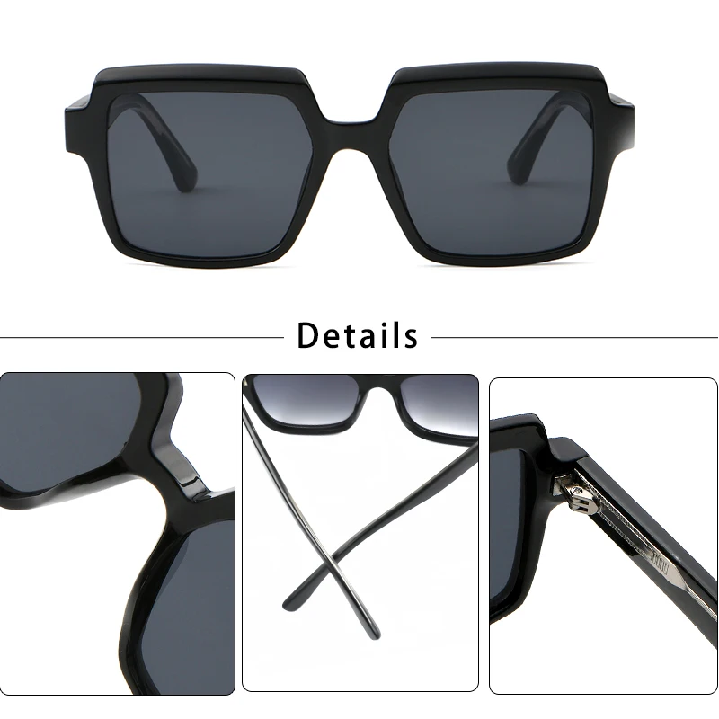 Квадратные модные солнцезащитные очки HBK для мужчин и женщин аксессуар от солнца
