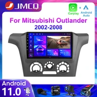 jmcq 2din 4g android 11 car stereo radio multimedia video player for mitsubishi outlander 1 2002 2008 navigation gps carplay
