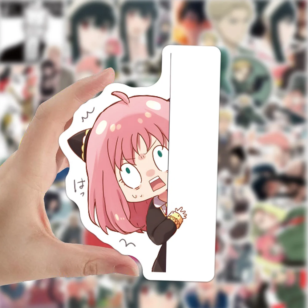 

10/30/50pcs New Spy×family Anime Cute Stickers Decoration Journal Luggage Laptop Ipad Notebook Skateboard Stickers Wholesale