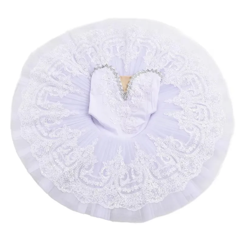 Детские профессиональные балетные пачки фиолетовые белые Лебединое озеро