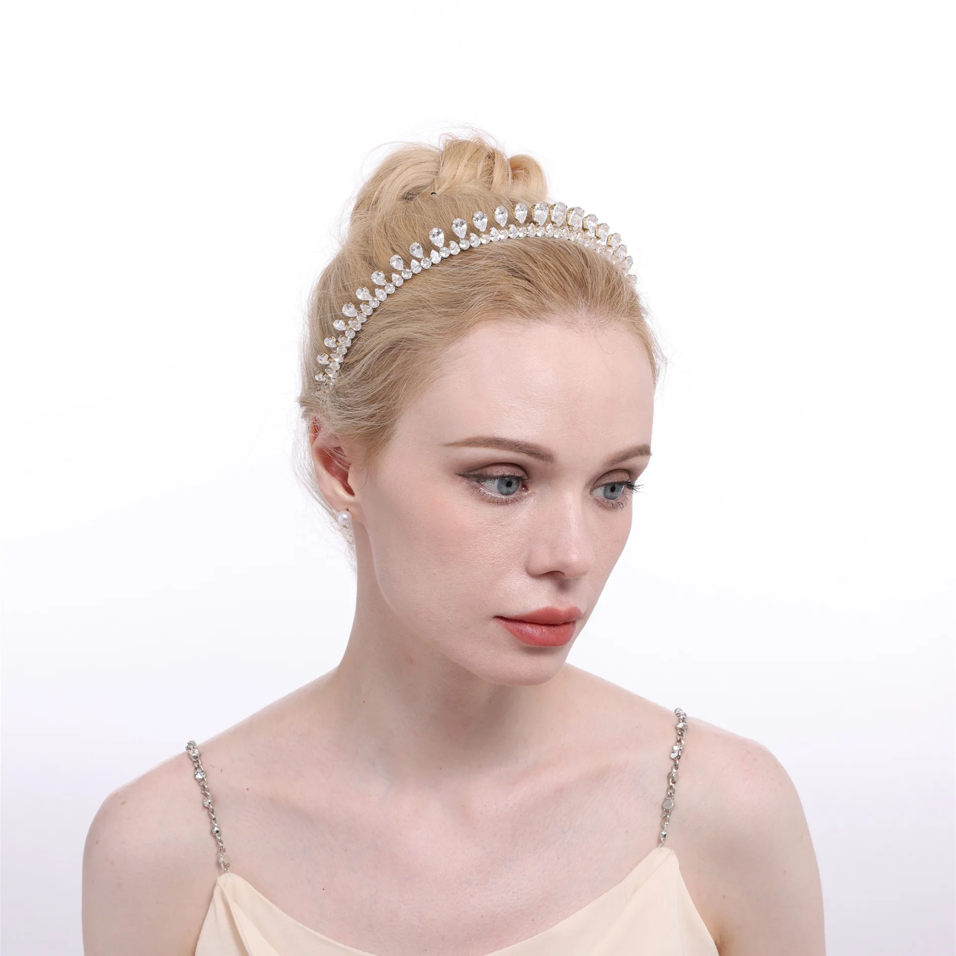 

Bridal Head Hoop Zircon Headband for Girls Headpiece Women Tiara Wedding Hair Accessories Brides Hair Jewelry