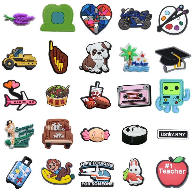 

Decorations for Crocs Packs Women Charm Girl Kids Wholesale Bulk Men Set Jeans Para Pins Shoe Charms Shoes Accessories Gifts Boy