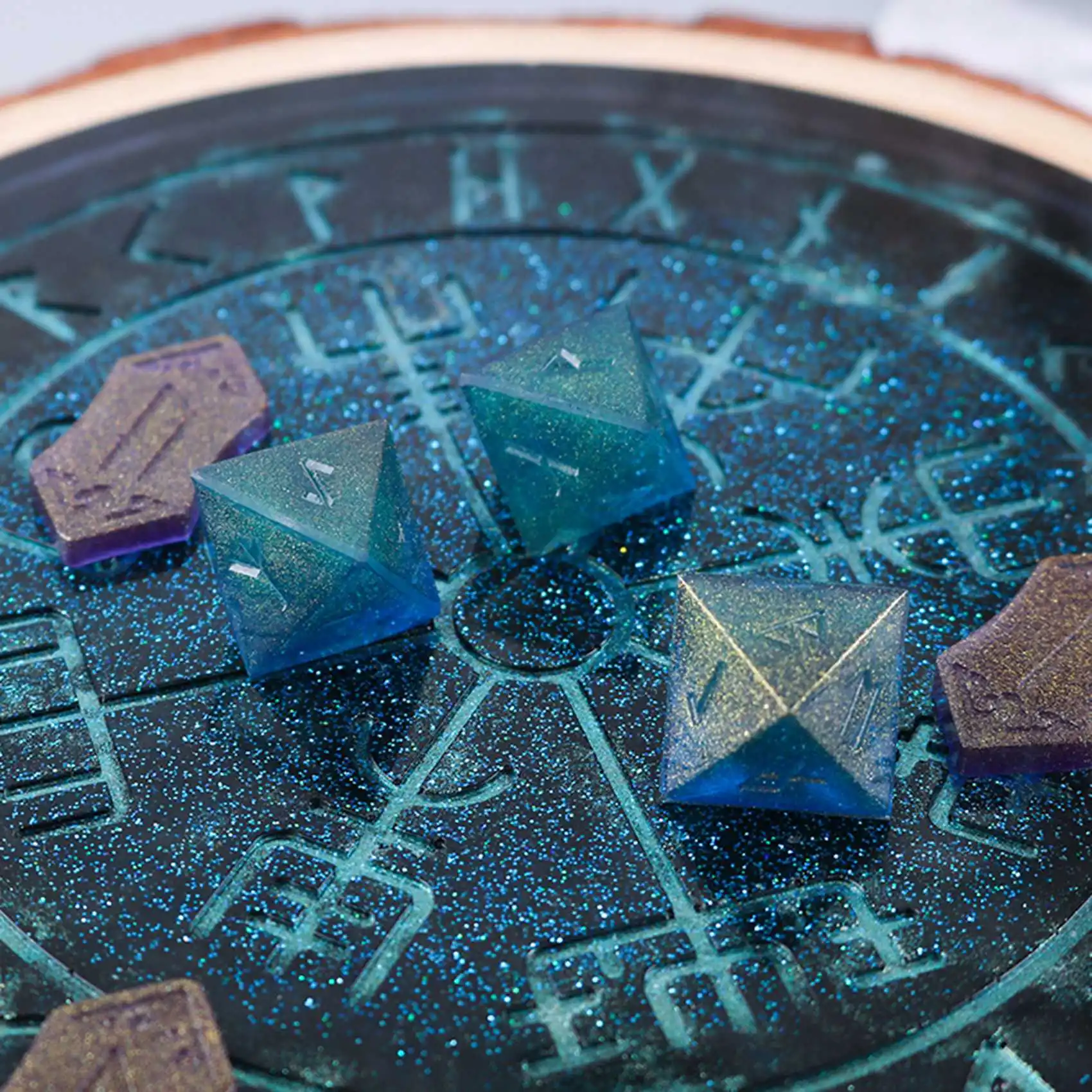 DIY коврик для гадания диск астрологический компас силиконовая форма (3 рунические