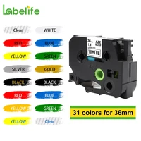 labelife tze 261 36mm label tape compatible for brother label printer tz261 for label maker machine ptp710 labeler tz261 tze 261