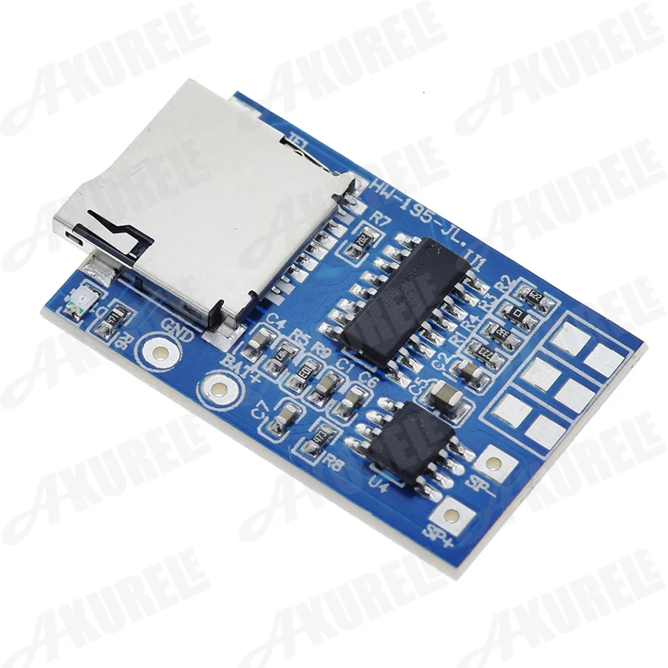 GPD2846A TF Card MP3 Decoder Board 2W Amplifier Module for Arduino GM Power Supply Module Power Decoding 3.7-5V Mono Playback images - 6