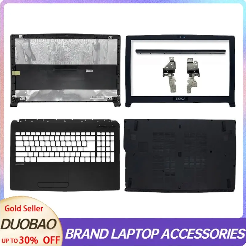 Новинка для MSI GE62 GE62MVR GE62VR MS-16J1 Пластиковая Задняя крышка для ноутбука/передняя рамка/петли/крышка петли/Нижняя деталь